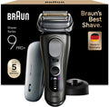 Braun Series 9 Pro+ Rasierer, Präzisionsscherkopf, 60 Min Akku, PowerCase, Ladestation, Nass- und Trockenrasur, Herren - Modell 9625S, Graphit