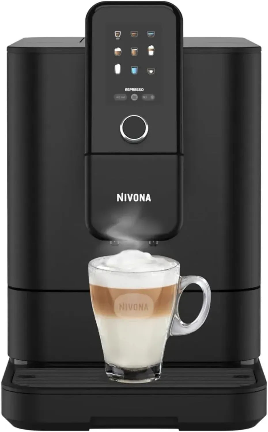 Nivona Kaffeevollautomat NIVO 8101, Matt Schwarz, Aromatic-Clean-System