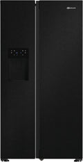 Bauknecht SBS IW E90 Schwarz Side-by-Side Kühl-Gefrierkombination mit Inverter-Kompressor, Wasser- und Eisspender, Dual Cool und Total NoFrost