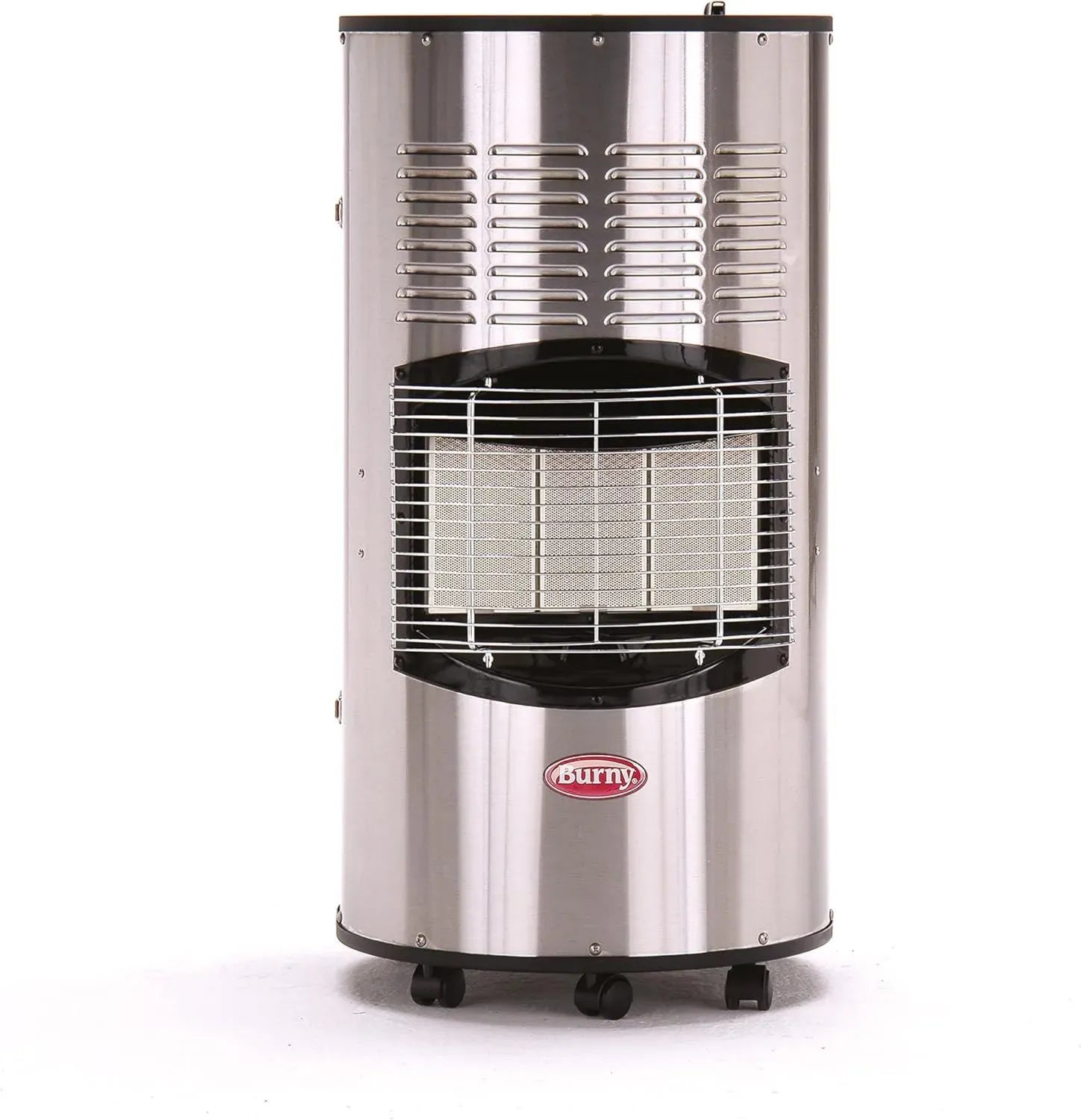 Burny Sahara Pro Inox Edelstahl-Gasheizofen - 4,2 kW Innenraumtauglich - Robuster Infrarot-Keramikbrenner für 11 kg Gasflaschen