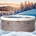 BRAST MSpa Cocoon Whirlpool für 6 Personen mit 130 Massagedüsen, Ø180x65cm, App-Steuerung, winterfest