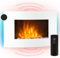 KLARSTEIN Elektrischer Wandkamin mit LED-Flammeneffekt, 2000 W, programmierbar mit Fernbedienung, Timer und Thermostat