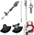 IKRA 36V Akku-Gartensystem, 4-in-1: Freischneider, Rasentrimmer, Heckenschere, Hochentaster, inkl. Zubehör, Bosch-kompatibel