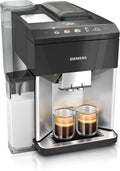 Siemens EQ500 Kaffeevollautomat mit Milchaufschäumer, Edelstahl, 2-Tassen-Funktion