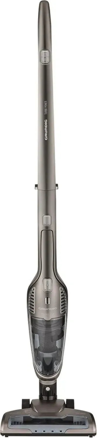 GRUNDIG 2-in-1 Akku- und Handstaubsauger, Grau, 120W, 0,5L, 75 Min. kabellose Nutzung