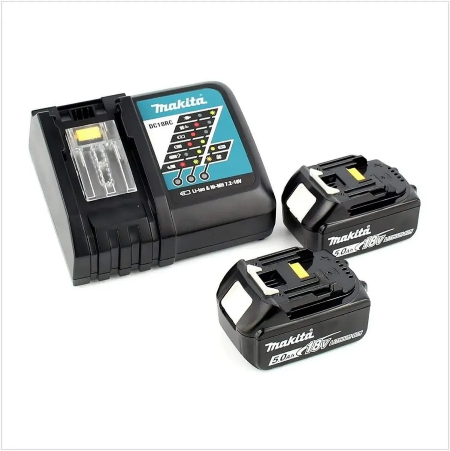 Makita Energie-Set 18V mit 2 Akkus und Schnellladegerät