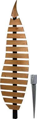 Kletterhilfe für Gartenpflanzen - Elegantes Blattdesign aus Holz