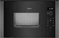 NEFF N 50 Einbau-Mikrowelle, Automatikprogramme, LED-Display, EasyClean, Ideal für Hocheinbau, Graphitgrau