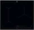 Electrolux Induktionskochfeld 60 cm, 3 Zonen, Brückenfunktion, Touchbedienung, Timer, Siedesensor, kompatible Haubenverbindung, abschrägt, extra flach, Schwarz