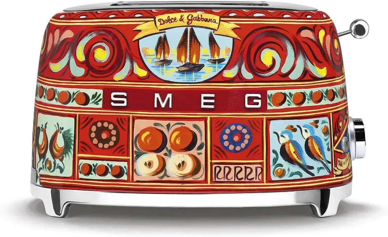 SMEG TSF01DGEU Retro Toaster aus Edelstahl, 2-Scheiben