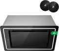 FIREGAS Integrierte Dunstabzugshaube, Schwarz, 52 cm - 450 m³/h, Energieklasse A+, 9 Leistungsstufen, Touch-Bedienung, LED-Leiste, Abluft- und Umluftbetrieb, inkl. Aktivkohlefilter