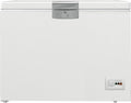 Beko HSM22340 Kühltruhe 230 l, 2 Körbe, Temperaturalarm, LED-Anzeige, abschließbar, leise 35 dB, Rollen, Weiß