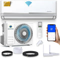 Split-Klimaanlage 12000 BTU 3,5kW A++ mit Heizfunktion, WiFi/App-Steuerung und 4D AirFlow, inklusive Montagezubehör, vorgefüllt mit R32