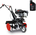 Scheppach Benzin Motorhacke MTP560 mit 3,7 PS, 4-Takt Motor, 24 Stahlmesser, 360-560mm Arbeitsbreite
