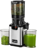 Fretta Slow Juicer: Edelstahl Obstsaftexpresse, 135mm Öffnung, 1,8L Behälter, Umkehrfunktion, Leichte Reinigung, BPA-frei, 250W Leistung
