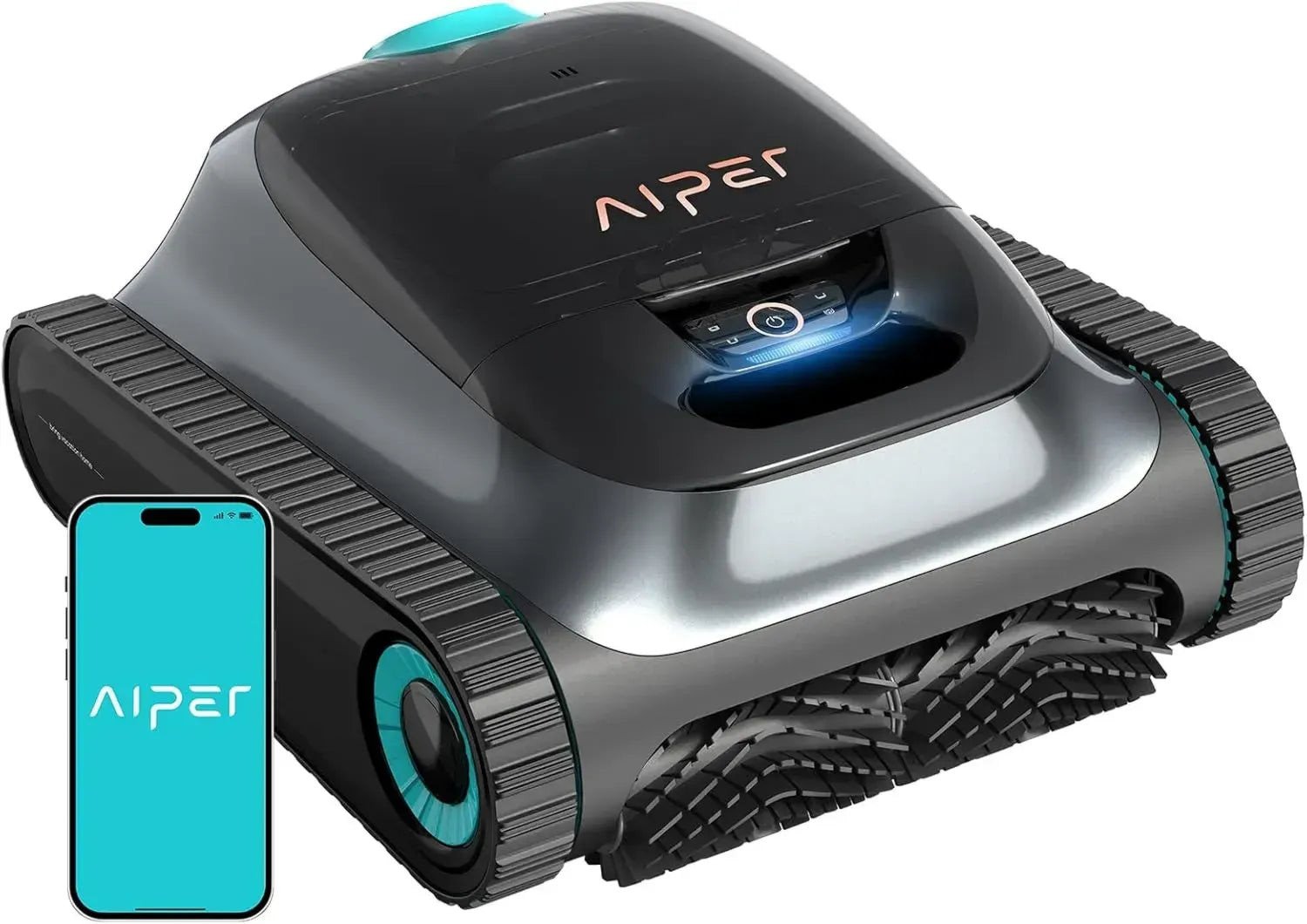 AIPER Scuba S1 Poolroboter mit App-Steuerung, Akkubetrieb, 180 Min Laufzeit, Feinfiltration, Wand- und Wasserlinienreinigung, OTA-Updates, geeignet für Pools bis 150㎡