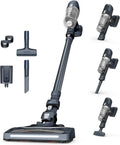 Rowenta X-Pert 6.60 Kabelloser Staubsauger, 100W, 45 Minuten Laufzeit, LED-Bürstenkopf, leicht, 0,55 l Behälter, inkl. Zubehör, schwarz
