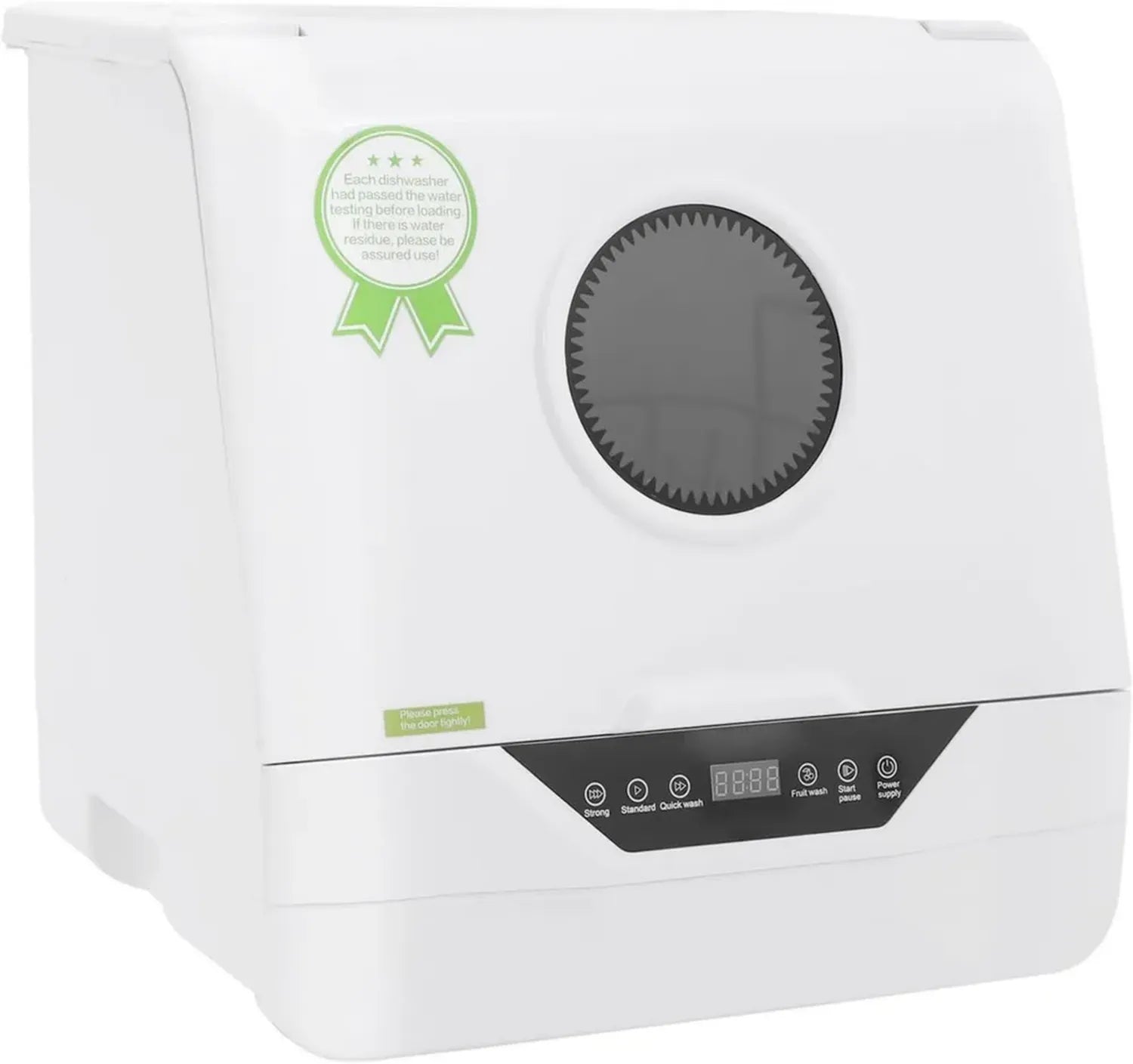 Kompakter Tischgeschirrspüler 6L, 800W, LED-Display, 4 Programme, ideal für Wohnung, Camping, Wohnmobil, Weiß