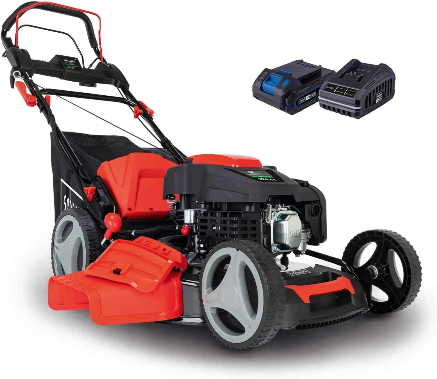 Scheppach Benzin-Rasenmäher 6PS, E-Start, 53 cm Schnittbreite