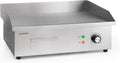 Klarstein Edelstahl Tischgrill, XL Elektrogrillplatte, 3000W, Stufenlos 50-300°C, Inklusive Spritzschutz