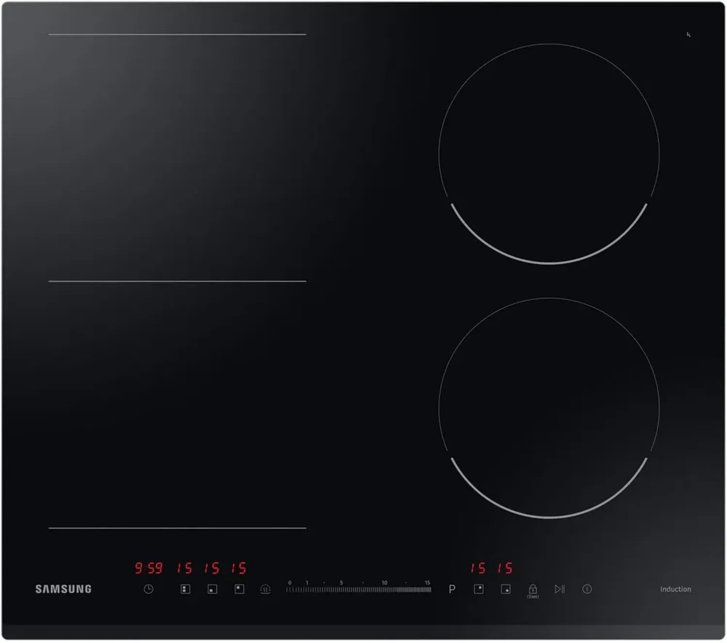 Samsung NZ64R3747BK Einbau-Induktionskochfeld 60 cm, 4 Zonen, Schwarz