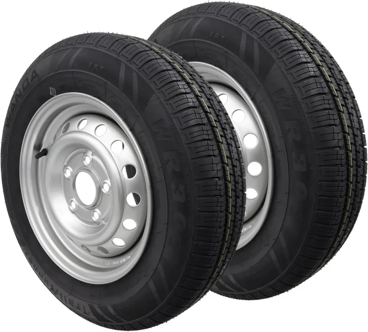 Anhänger-Komplettrad 155/80R13 84N, 5-Loch-Felge, 2 Stück